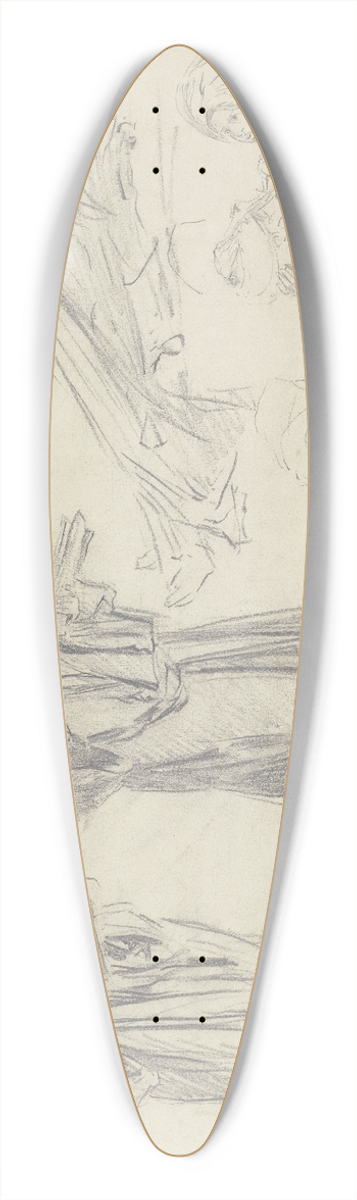 Wilhelm Gentz - Studienblatt; Professor einer arabischen Universitt und Zuhrer 39.3 inch art pintail longboard deck