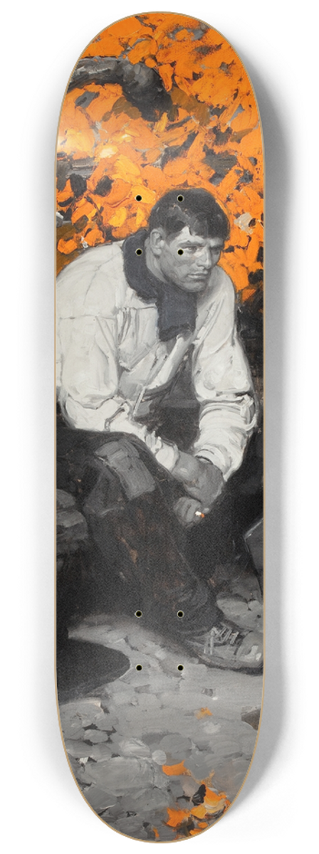 Dean Cornwell - Babysitting 8.25 inch art skate deck