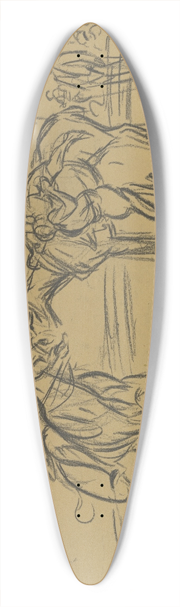 Wilhelm Kalb - Hippodrome in Mannheim 39.3 inch art pintail longboard deck