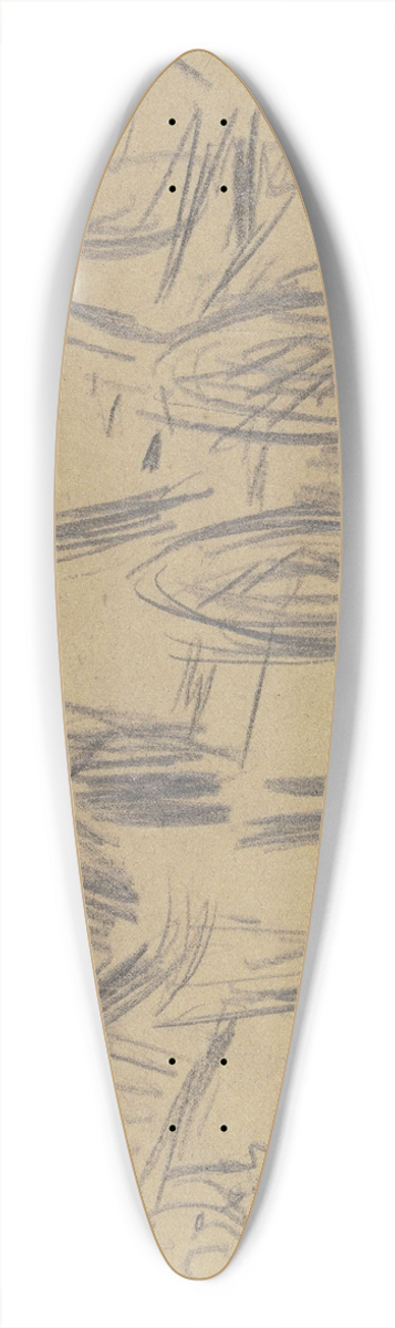 Wilhelm Kalb - Horse and cart 39.3 inch art pintail longboard deck