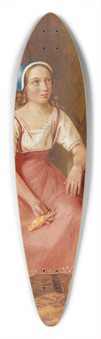 Wilhelm Kiesewetter - Traurige Entdeckung 39.3 inch art pintail longboard deck