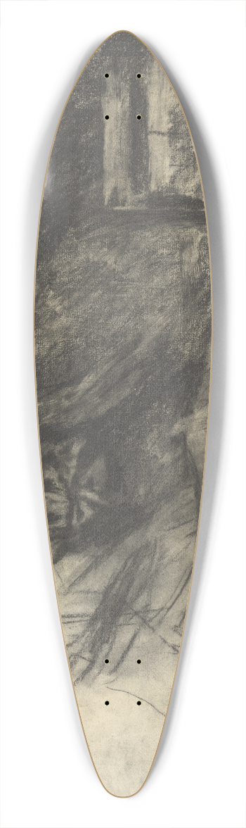 Wilhelm Leibl - Two Women in the Kitchen 39.3 inch art pintail longboard deck