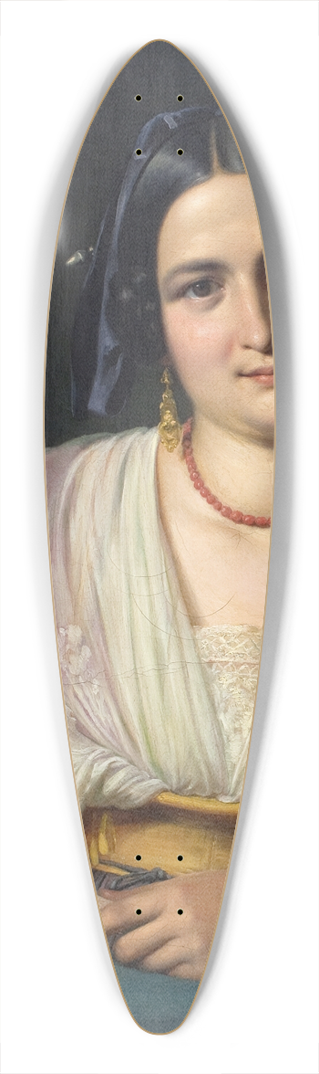 Wilhelm Marstrand - A Roman Woman in Fancy Dress 39.3 inch art pintail longboard deck