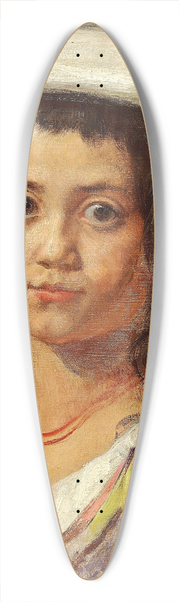 Wilhelm Marstrand - En ung italienerinde med hvidt hovedklde 39.3 inch art pintail longboard deck