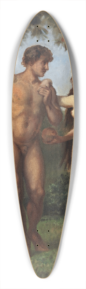 Wilhelm Marstrand - Eve Tempts Adam 39.3 inch art pintail longboard deck