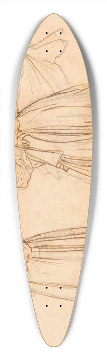 Wilhelm Marstrand - Figure study for Dancing Roman Woman 39.3 inch art pintail longboard deck