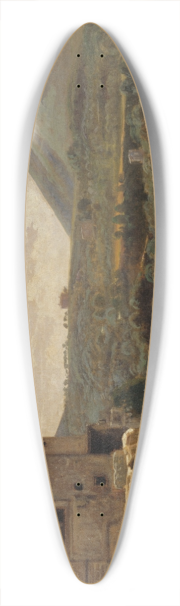 Wilhelm Marstrand - Italian Landscape 39.3 inch art pintail longboard deck