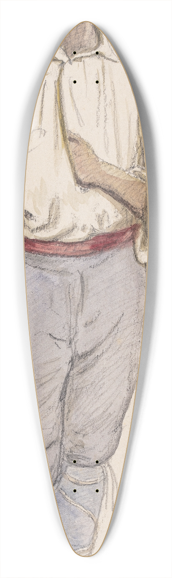 Wilhelm Marstrand - Italiensk bonde eller hyrde 39.3 inch art pintail longboard deck