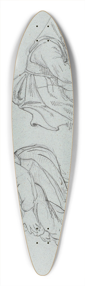 Wilhelm Marstrand - To studier af svensk pige med et barn p skdet 39.3 inch art pintail longboard deck