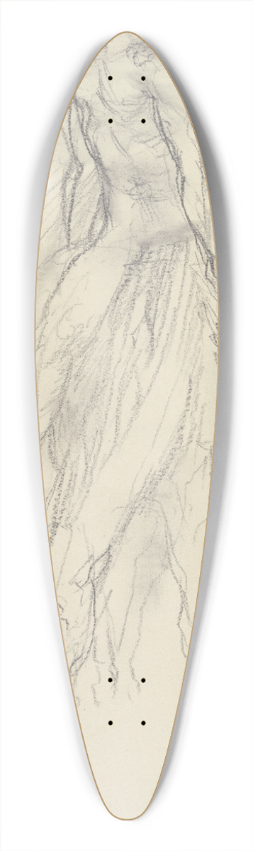 Wilhelm Rietschel - Reiter auf seinem Pferd, in Vorderansicht 39.3 inch art pintail longboard deck