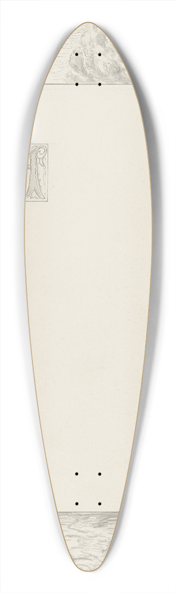 Wilhelm Steinhausen - Diethers Traum vom Engel Gottes 39.3 inch art pintail longboard deck