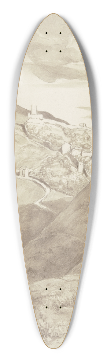Wilhelm Steinhausen - Diether und Brun wandernd 39.3 inch art pintail longboard deck