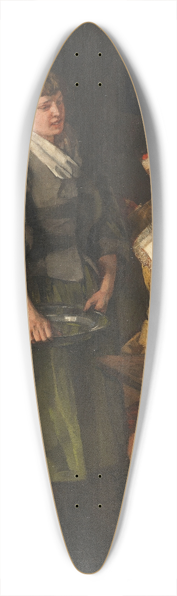 Wilhelm Trbner - Zechender Landsknecht mit Serviermdchen 39.3 inch art pintail longboard deck