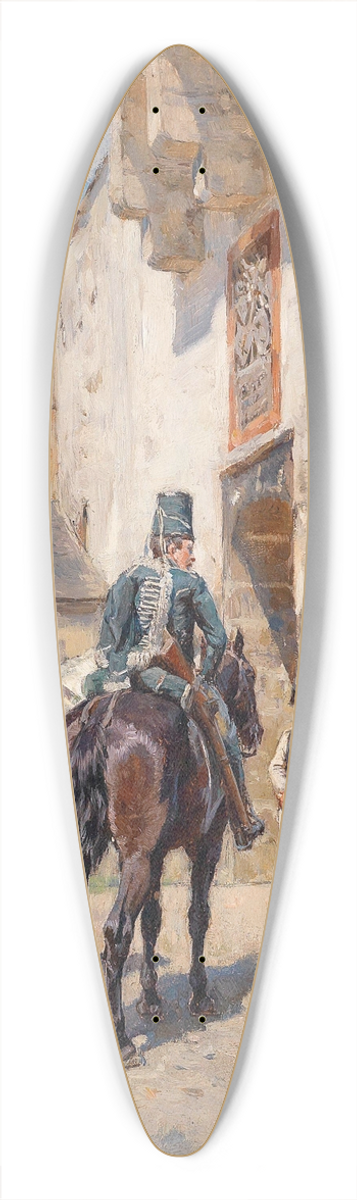 Wilhelm Velten - Wachposten an der Stadtmauer 39.3 inch art pintail longboard deck