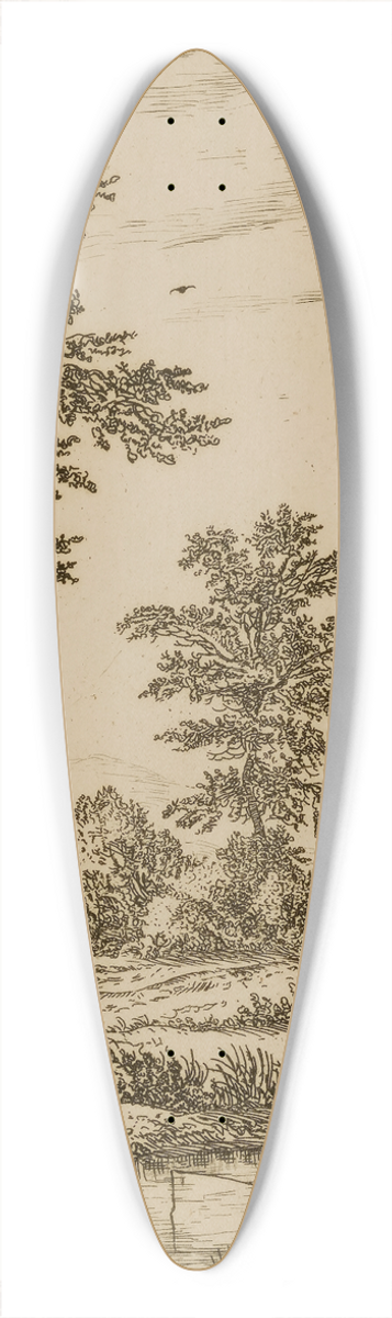 Wilhelm von Bemmel - Landscape with Brook 39.3 inch art pintail longboard deck
