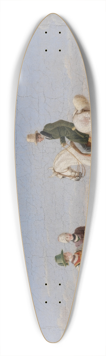 Wilhelm von Kobell - Ein Reiter und zwei Bauernmdchen 39.3 inch art pintail longboard deck