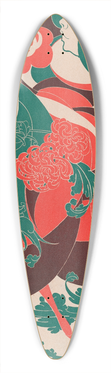 Will Bradley - The twins 39.3 inch art pintail longboard deck