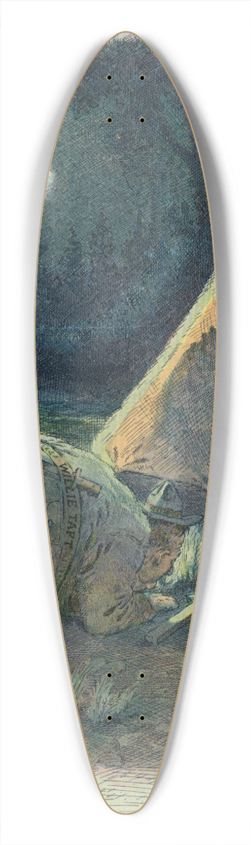 Will Crawford - The boy scout 39.3 inch art pintail longboard deck