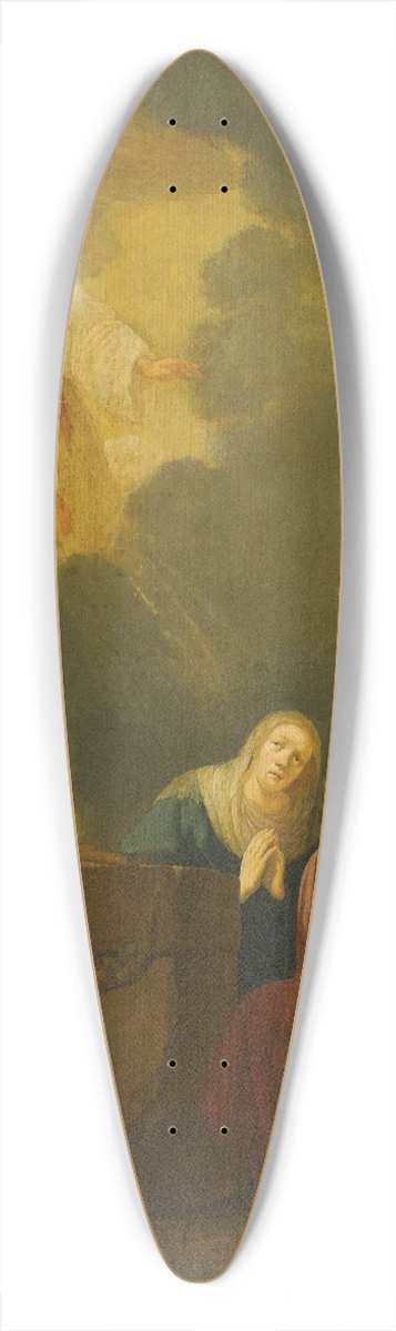 Willem de Poorter - The Sacrifice Of Manoah 39.3 inch art pintail longboard deck
