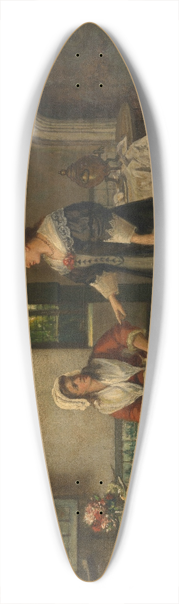 Willem Linnig - Kitchen 39.3 inch art pintail longboard deck