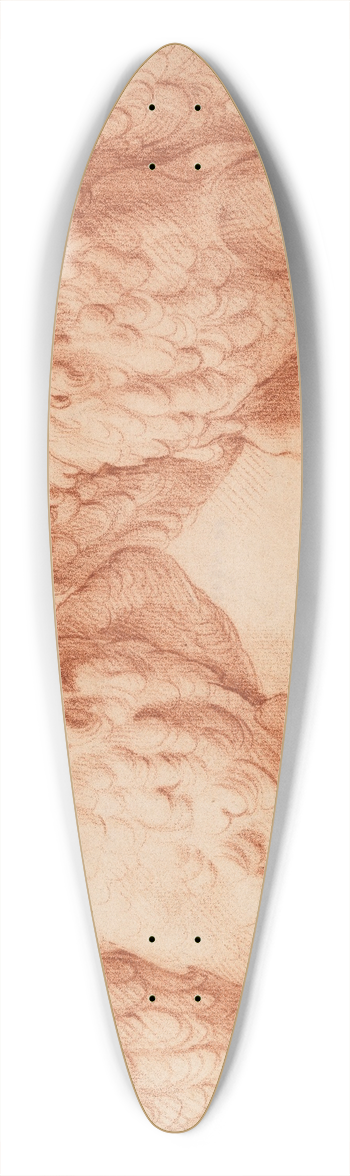 Willem Panneels - Eagle. Two studies of an antique sculpture; front view half turned to the right, and front view half turned to the left 39.3 inch art pintail longboard deck