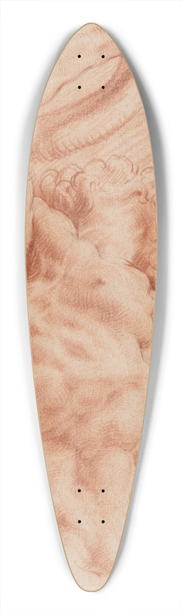 Willem Panneels - Laocoon. Laocoons torso seen from below from the right. 39.3 inch art pintail longboard deck