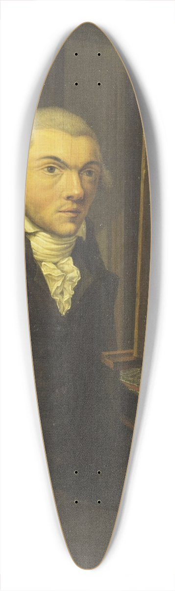 Willem Uppink - Portrait of a Painter, probably Harmanus Uppink 39.3 inch art pintail longboard deck