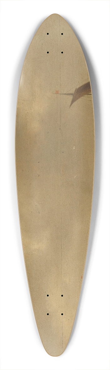 Willem van Diest - Seascape on the Beach at Scheveningen 39.3 inch art pintail longboard deck