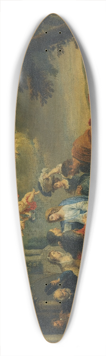 Willem van Herp - The Visitation 39.3 inch art pintail longboard deck