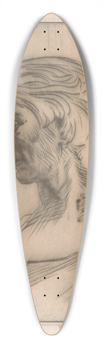 Willem van Konijnenburg - Portret van een onbekende man 39.3 inch art pintail longboard deck