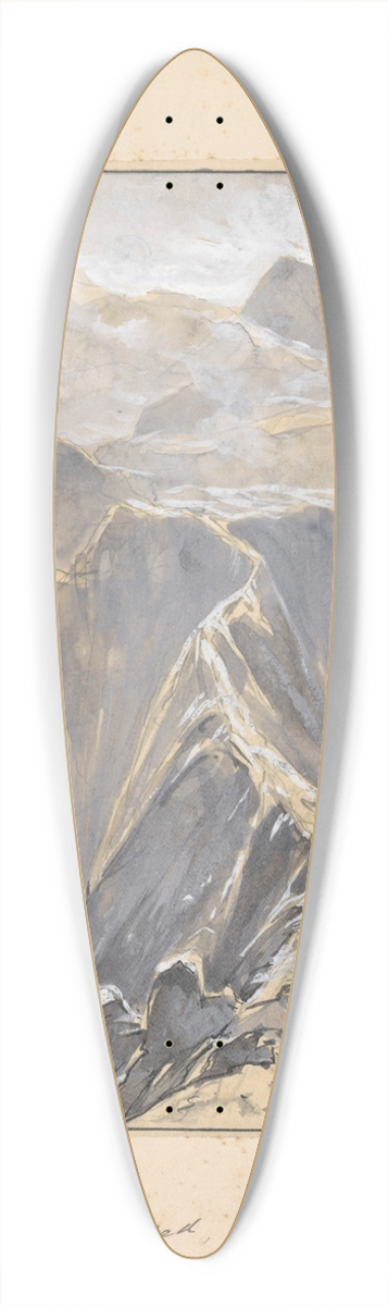 Willem Wenckebach - Jongen loopt over een bergpad 39.3 inch art pintail longboard deck
