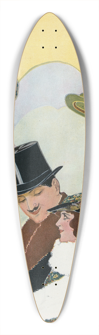 Will Hammell - Head winds 39.3 inch art pintail longboard deck