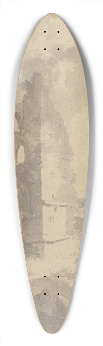 William Alexander - Knaresborough Castle 39.3 inch art pintail longboard deck