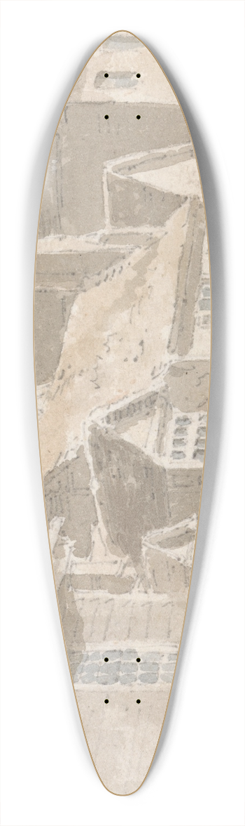 William Alexander - Street in Maidstone 39.3 inch art pintail longboard deck