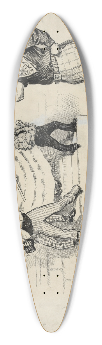 William Allen Rogers - Challenge 39.3 inch art pintail longboard deck