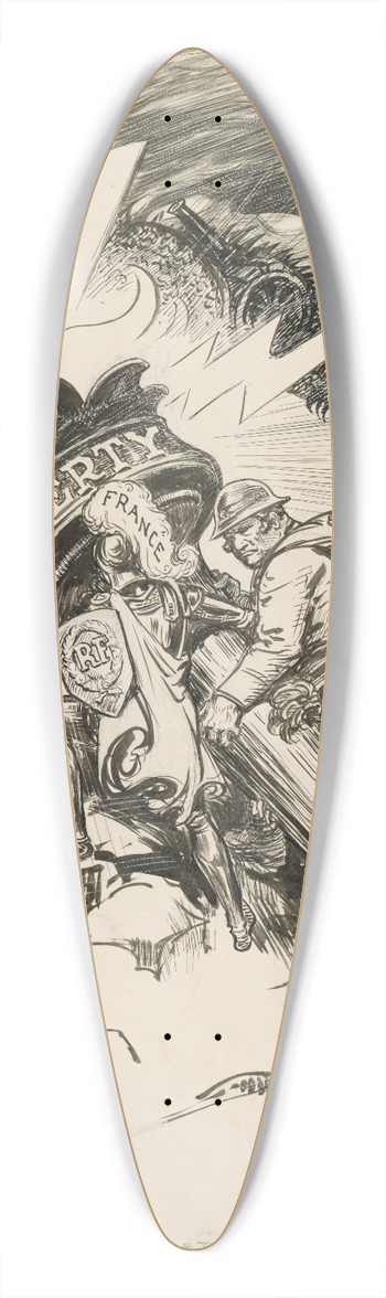 William Allen Rogers - Now, altogether 39.3 inch art pintail longboard deck