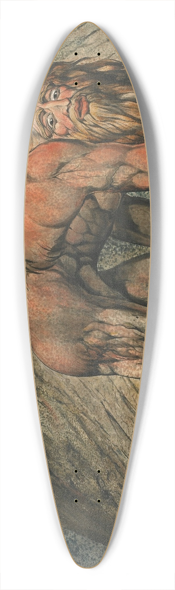 William Blake - Nebuchadnezzar 39.3 inch art pintail longboard deck