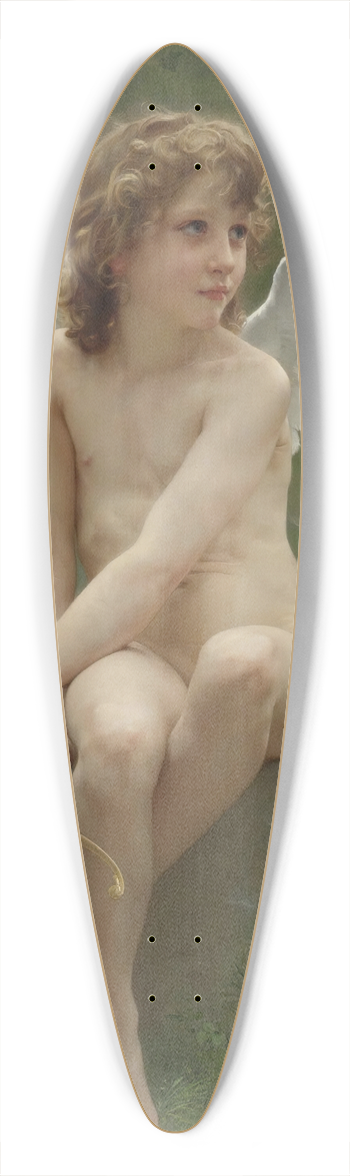William Bouguereau - Amour  Lafft 39.3 inch art pintail longboard deck
