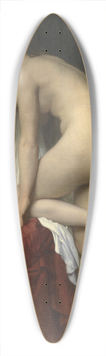 William Bouguereau - Bather 39.3 inch art pintail longboard deck