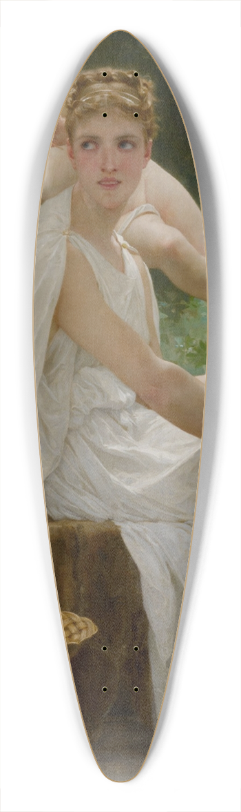 William Bouguereau - Le travail interrompu 39.3 inch art pintail longboard deck