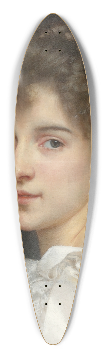 William Bouguereau - Portrait Of Gabrielle Cot 39.3 inch art pintail longboard deck