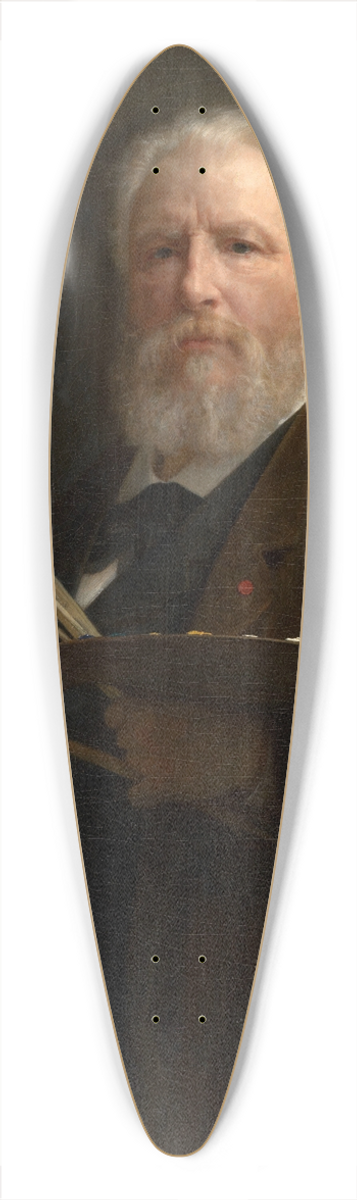 William Bouguereau - Self Portrait 39.3 inch art pintail longboard deck
