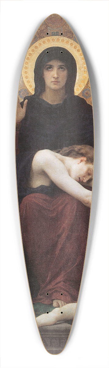 William Bouguereau - Virgin Comforter 39.3 inch art pintail longboard deck
