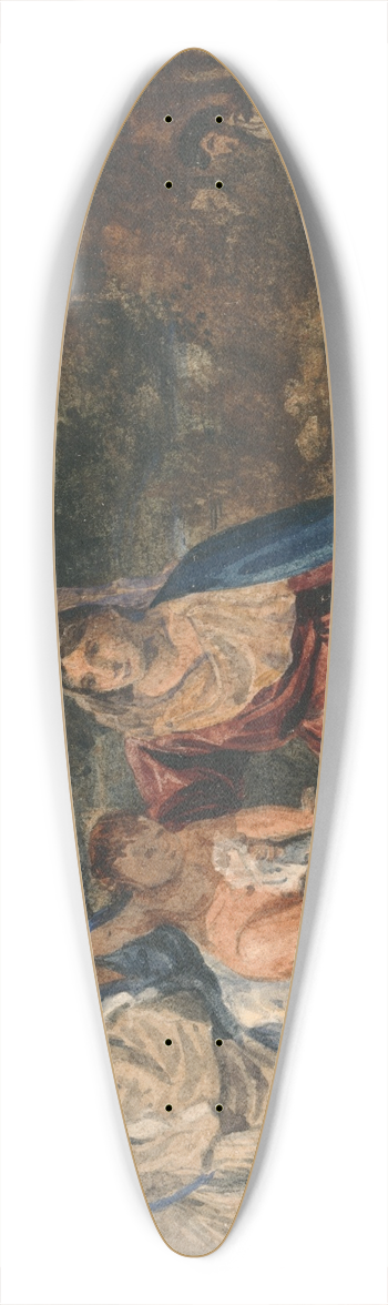 William Callow - Madonna with a Rabbit 39.3 inch art pintail longboard deck