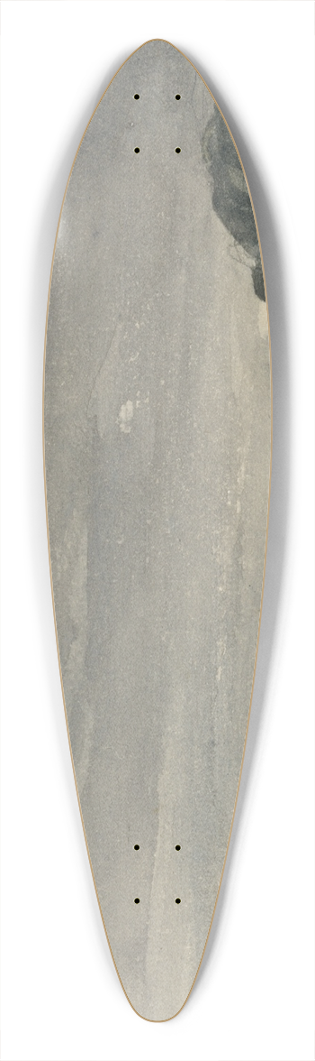 William Callow - The Seine at St. Cloud 39.3 inch art pintail longboard deck