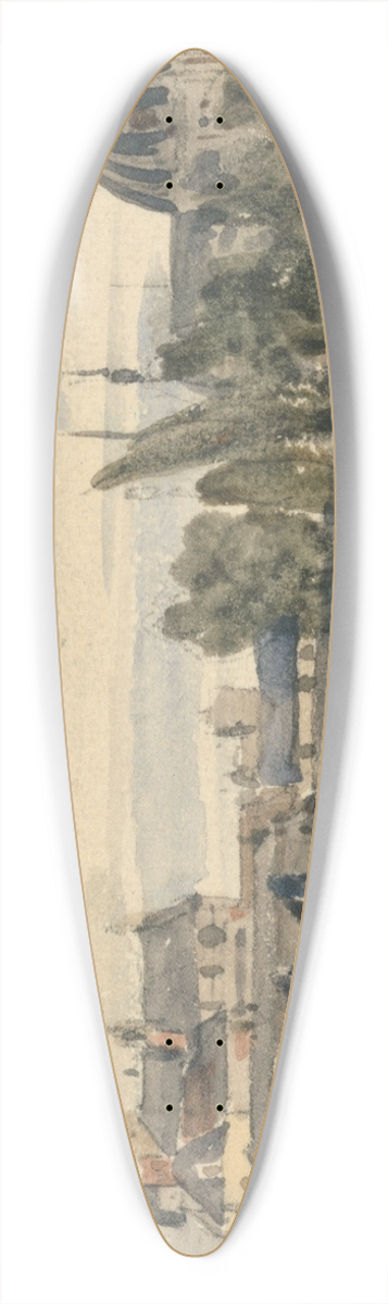 William Callow - Versailles 39.3 inch art pintail longboard deck