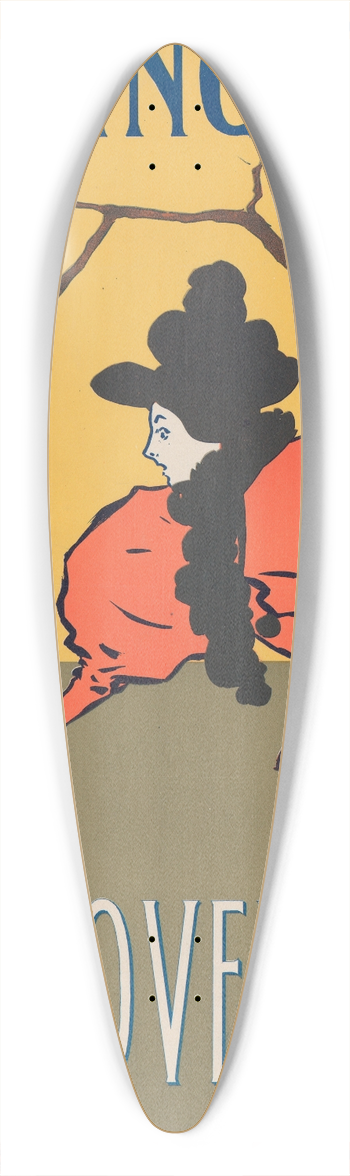 William Carqueville - Lippincotts November 39.3 inch art pintail longboard deck