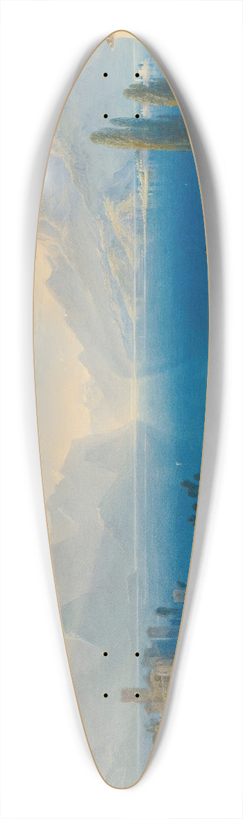 William Collingwood Smith - Lago Di Garda 39.3 inch art pintail longboard deck