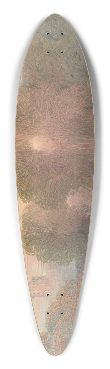 William Collingwood Smith - Windsor from Datchet 39.3 inch art pintail longboard deck