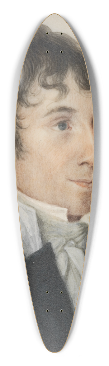 William Dunlap - Charles Brockden Brown 39.3 inch art pintail longboard deck